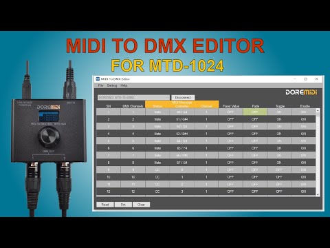 【DOREMiDi】How to use MIDI To DMX Editor