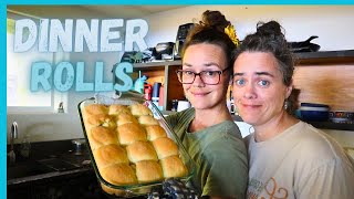 BAKING DINNER ROLLS | Sisters | Hamakua Homestead