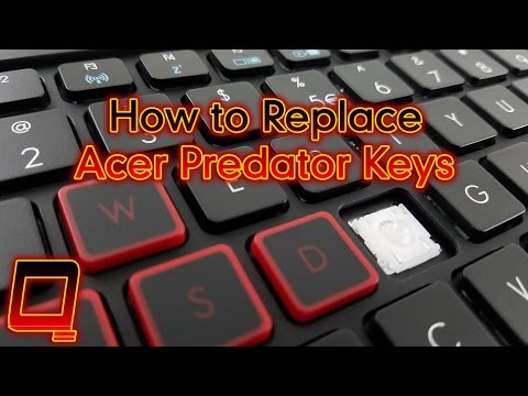 How to Replace Acer Predator Laptop Keys - YouTube