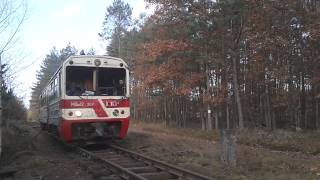 preview picture of video 'Przyjazd wagonu motorowego MBxd2'