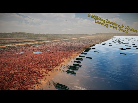 Epic WW2 Battle: 8 Million Zombies vs. All Ranged Units | UEBS