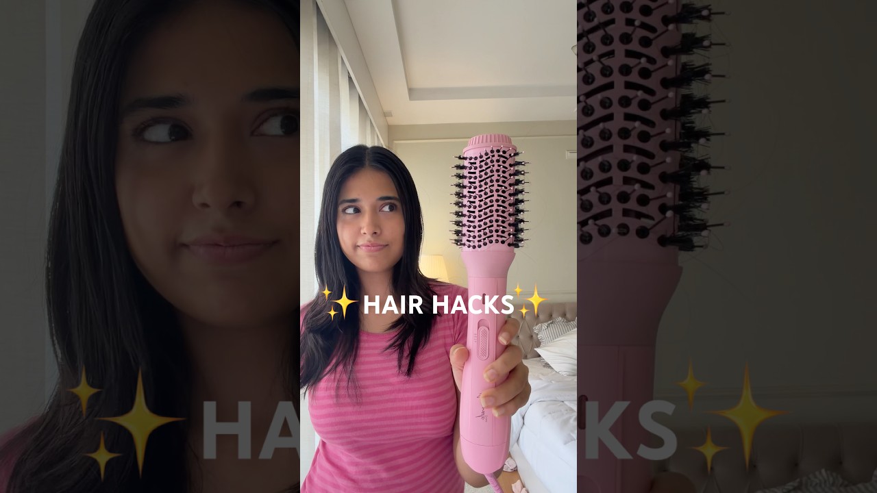 4 HAIR HACKS FOR SHINY HAIR WITH 1 PRODUCT…😳💇🏻‍♀️🌟