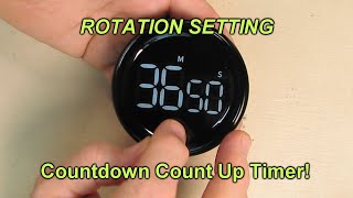 Rotation Setting LED Countdown Count Up Timer LIORQUE 3-Level Volume, One Button Operation REVIEW