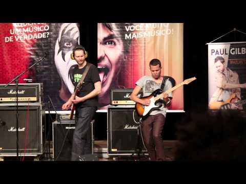 Paul Gilbert Jam with Filipe Paiva - Little Wing - Guitar clinic.