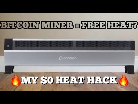 Heating my home FOR FREE with Bitcoin miners! Canaan Avalon Mini 3 Setup & Testing!