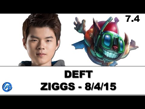 Deft - Ziggs vs Caitlyn - Patch 7.4