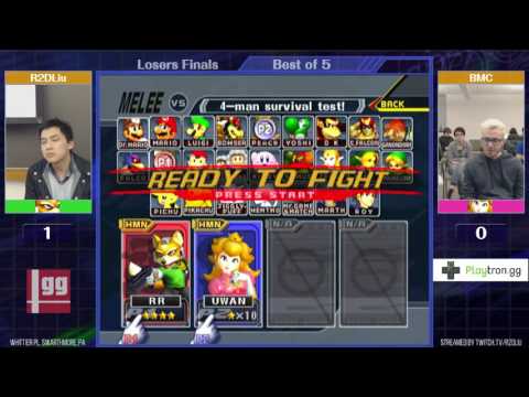 Event Match 11: R2DLiu (Fox) vs BMC (Peach) - Losers Finals