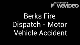 Berks Fire Dispatch - MVA.