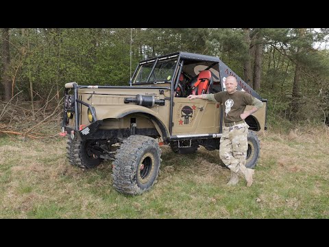 4x4 off roading car ARO M 461 special with diesel motor AVIA, 35" mud tyres (4K) video Lumix GH-6.
