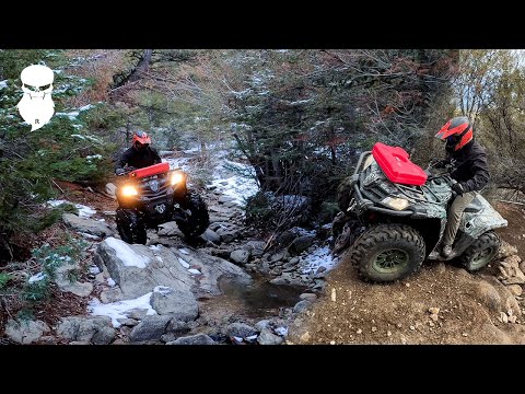 Idaho Backcountry - Winter ATV ride to an old ghost town