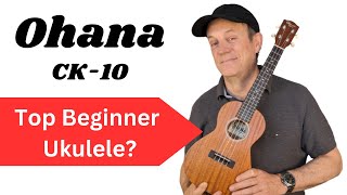 Video thumbnail for Ohana CK-10 Concert Ukulele - Top Beginner Ukulele by The Four String Strummer