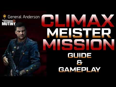 DIVISION 2 - GENERAL ANDERSON MEISTER CLIMAX MISSION - GAMEPLAY & GUIDE - PS5 - DEUTSCH
