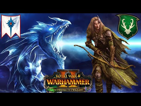 FULL VANGUARD AMBUSH, and a CRAZY FINISH! - Wood Elves vs. High Elves - Total War Warhammer 2