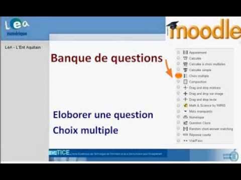Moodle Banque de questions QCM