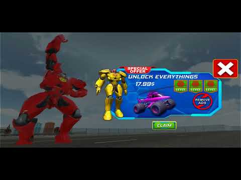2021 New Game [MONSTER TRUCK ROBOT SHARK GAME ] / Game play  PART-5(Android , ios ) / animation