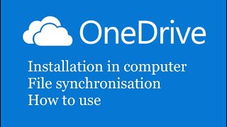 How to install and use OneDrive in computer and mobile | One drive tut
