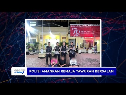 POLISI AMANKAN REMAJA TAWURAN BERSAJAM