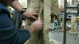 Silent Arrrow - Life Size - Working On The Clay and the Bron