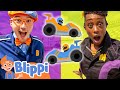 Blippi Vs Meekah Race Rainbow Color Cars Blippi Learn Colors And Science