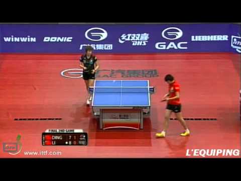 Open d'Autriche ITTF 2013_Finale Dames_DING Ning vs LI Xiaoxia