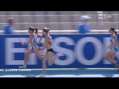 4x100m women heat B 20th European Athletics Championships Barcelona 2010 HD