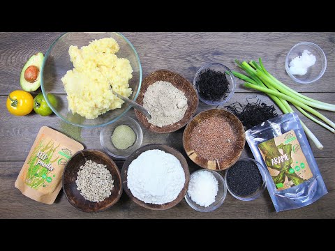 Rawfoodshop Algknäckebröd på Kelp & Arame