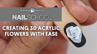 YN NAIL SCHOOL - CREATING 3D ACRYLIC FLOWERS WITH EASE