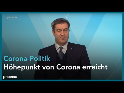 Markus Söder nach Sitzung des bayerischen Kabinetts u. a. zur Corona-Lage