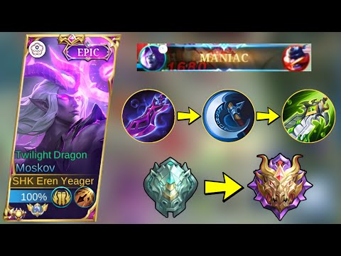 NEW META!! MOSKOV INSPIRE + CRIT DAMAGE BUILD 😱(DAMAGE HACK) MOSKOV BEST BUILD | MOBILE LEGENDS