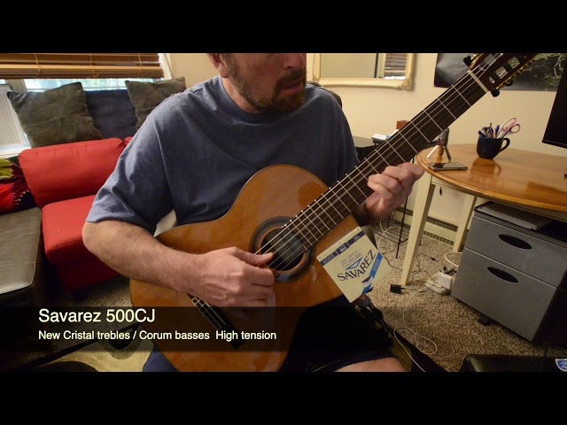 Vídeo relacionado con Savarez Cuerdas para Guitarra Clásica New Cristal Corum Juego 500CJ Tensión Alta, Azul