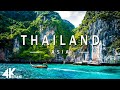 FLYING OVER THAILAND (4K UHD) - Relaxing Music Along With Beautiful Nature Videos - 4K Video UltraHD