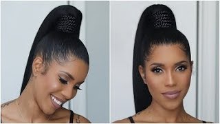 High Ponytail with a Twist