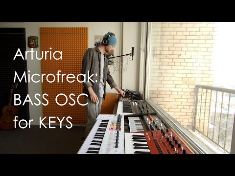 Microfreak: playing Bass OSC for keys (w/TC Hall of fame, Korg Monologue, Keystep Pro, MPC500)