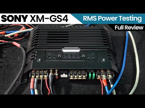 Sony XM-GS4 Amplifier RMS Power Testing - 4 Channel Amplifier