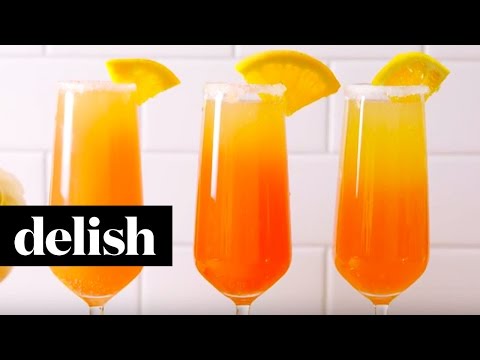 Tequila Sunrise Mimosas | Delish