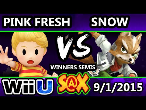 S@X 113 - Snow (Fox) vs. Pink Fresh (Lucas) SSB4 Winners Semis - Smash Wii U - Smash 4