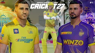 What a Start🔥 | Chennai Super Kings vs Kolkata Knight Riders | Cricket 22 IPL T20 2023