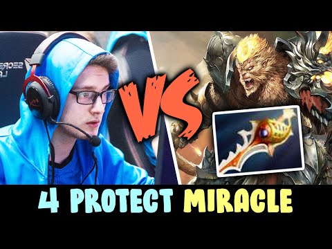 When whole team tries to secure MIRACLE's farm vs RAPIER Monkey King