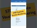 How To Prevent Duplicate Voucher Number In Tally Prime Tallyprime