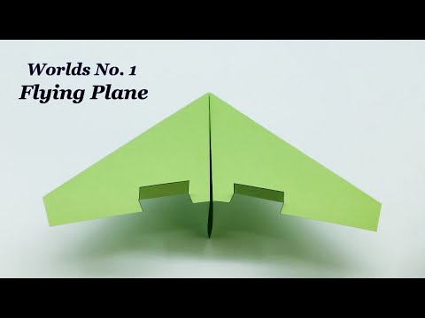 How To Make a Paper Plane - Flying Boomrang Airplane - World's No 1 Flying Plane
