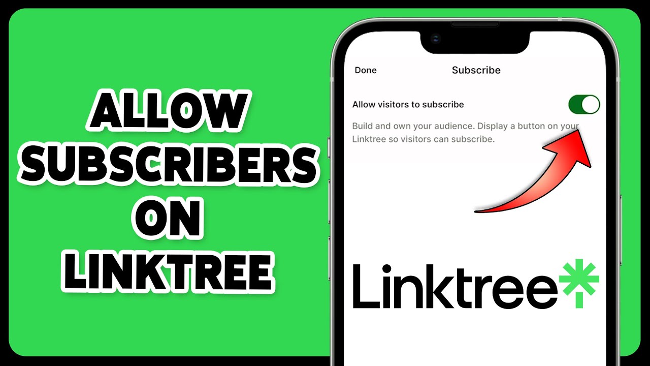 How To Allow Subscribers On Linktree 2024 | Enable Subscription Feature On Linktree Tutorial