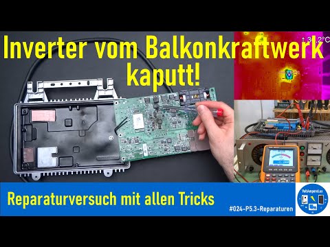 #024 - Reparatur Modulwechselrichter Enecsys SMI360-72 | Mit allen Tricks + Wärmebildanalyse