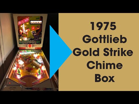 1975 Gottlieb Pinball Gold Strike Chime Box