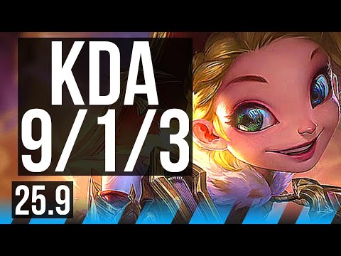 ZOE vs YONE (MID) | 9/1/3, 7 solo kills, Godlike | NA Grandmaster | 25.9