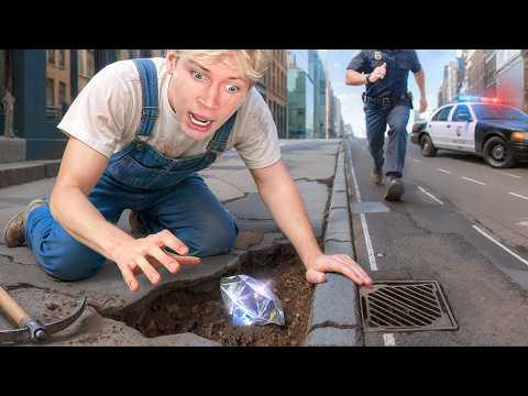 I Found Diamonds In New York City Sidewalk Cracks!