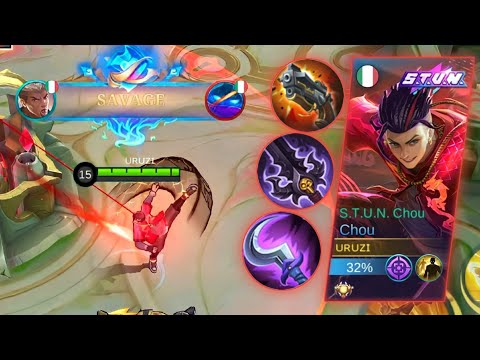 CHOU USERS TRY THIS BUILD TO GET SAVAGE! | MLBB