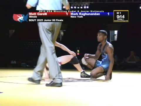 Junior Freestyle Finals 98 pounds - Matt Garelli vs. Mark Raghunandan