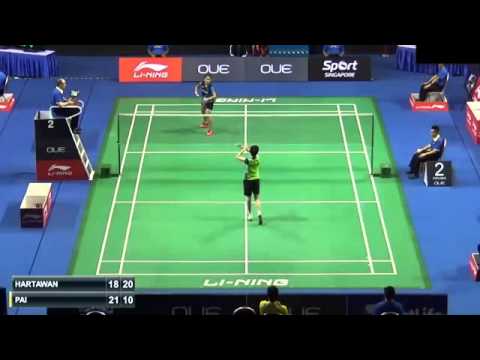 R32 - 2015 OUE Singapore Open - Ruselli Hartawan vs Pai Yu Po.webm
