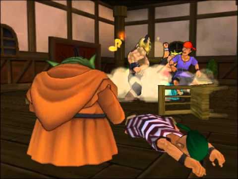 28 Dragon Quest 8 Cut-scene - Bar Fight in Simpleton; Meeting Angelo