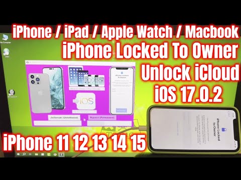 Unlock iPhone Locked To Owner Bypass iOS 17.0.3 iCloud iPhone 15 14 13 12 11